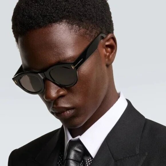 NEW TOM FORD LUCINDA TF1212 01A BLACK UNISEX SUNGLASSES TOM FORD FT1212 01A main image 4